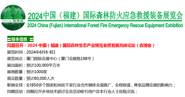 2024中國（福建）國際森林滅火設(shè)備.森林消防水陸空裝備.森林消防預(yù)警設(shè)備展覽會